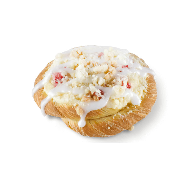 Drożdżówka serowo-truskawkowa