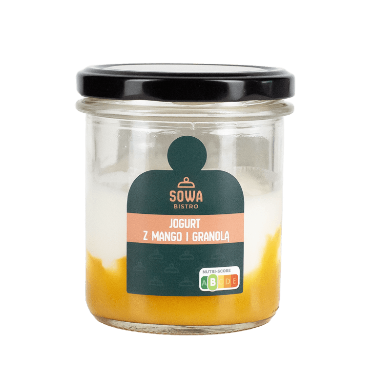 Jogurt z mango i granolą