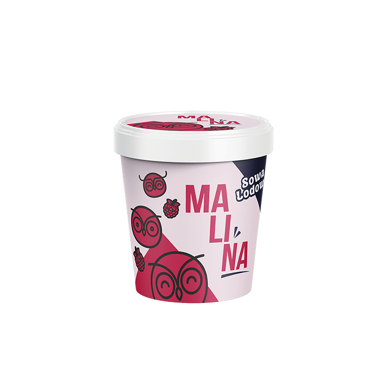 Lody malinowe