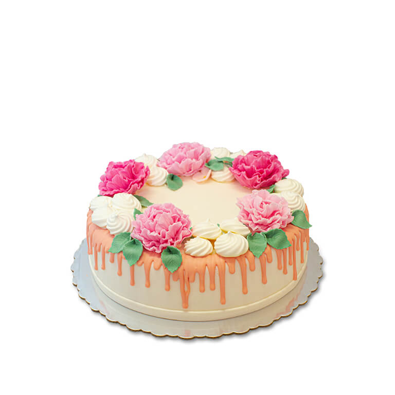 Tort Piwonie - Torty ekstradekoracyjne - Torty