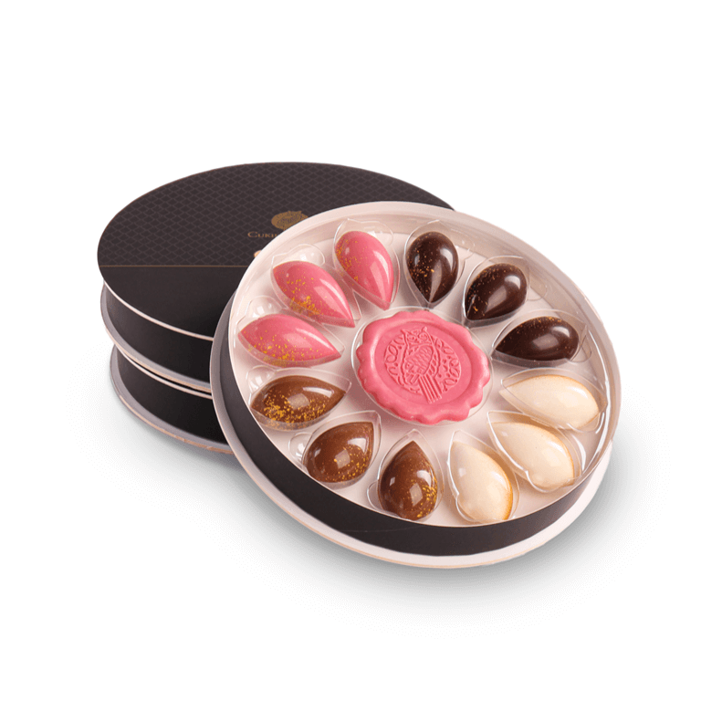 Four sides of chocolate pralines - Christmas recommendation - Christmas