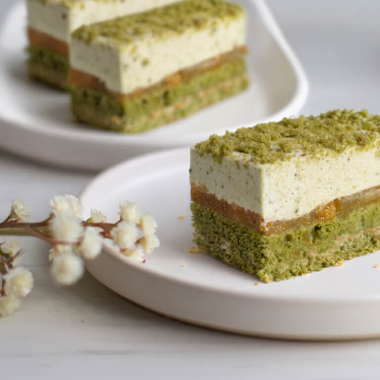 Exotic Matcha Slice - Dessert cubes - Dessert cakes - Zdjęcie 1